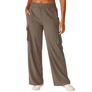 Beyond Yoga City Chic Traveler Cargo Pants Straight Leg Size Large